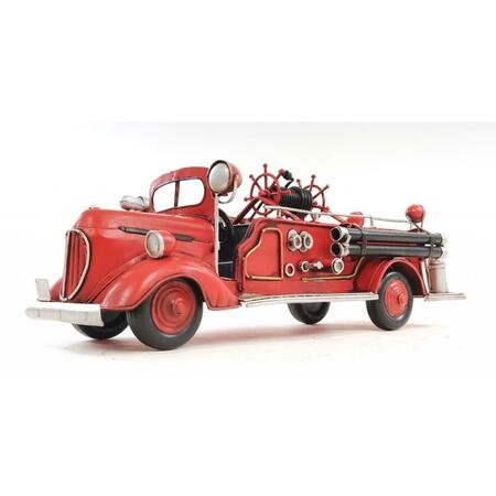 PALACEDESIGNS C1938 Ford Red Fire Engine Sculpture PA3102674